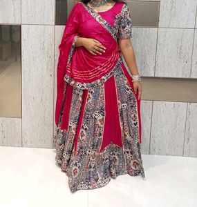 Navratri saleeee💥💥  Pink Ethnic lehenga set