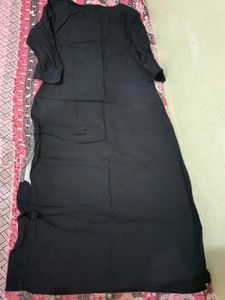 Stylish Black Paisley Print Kurta