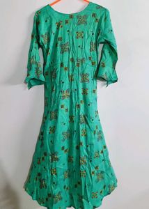 Green Printed Kurti size - M