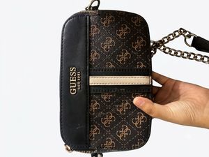 Guess Monogram Crossbody Bag