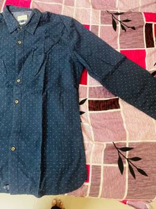 Men's Navy Full Sleeve Shirt