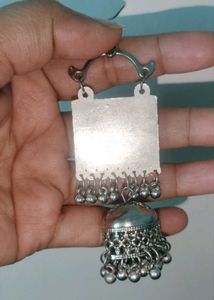 Oxidized Silver Earrings