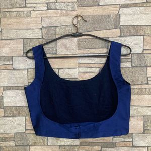 Royal Blue Sleeveless Blouse