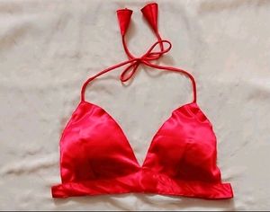 Bralette Padded Backless Halter Neck Blouse Top