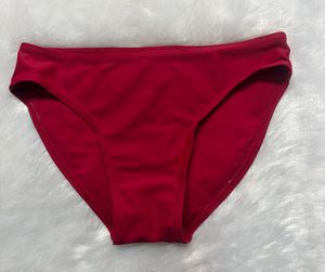 Solid Red Bikini Bottom