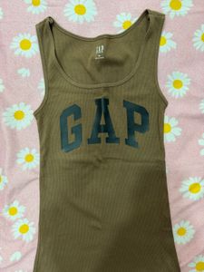 (XS) GAP Brown Ribbed Tank Top