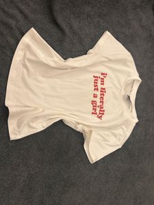 Cute 'Just a Girl' Graphic Tee