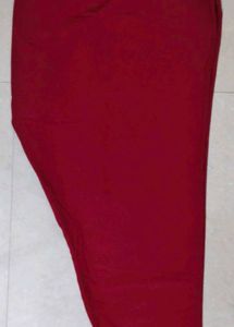 Maroon Printed Kurta with Pants