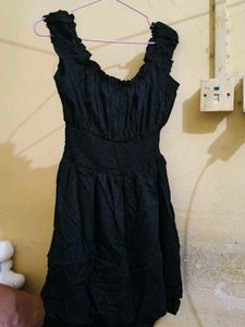 Cute Black Ruffled Dress