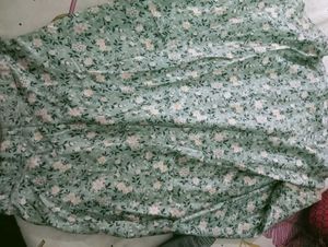 Flowy Floral Midi Skirt