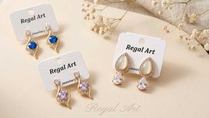 Elegant Pearl &amp; Crystal Earring set of 14