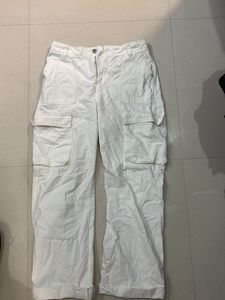 White Cargo Pants unisex