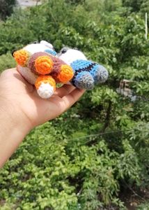 Crochet Nick &amp; Judy Keychains