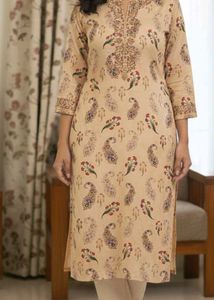 Peach Kurti Pant Set