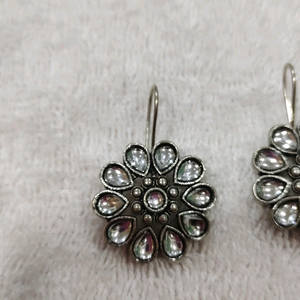 silver look alike  earing