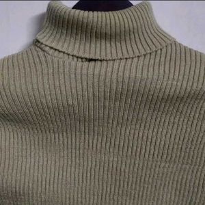 Ribbed Turtleneck Sweater