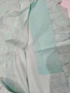 Sky Blue party wear Saree