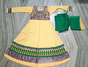 Price Drop And Final Price Beautiful Pure Cotton Anarkali Set