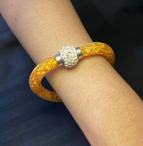 Orange Diamond Crystal Bracelet