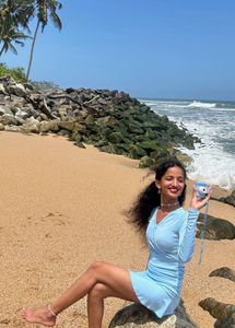 Light Blue Long Sleeve Dress