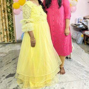 Yellow ball gown