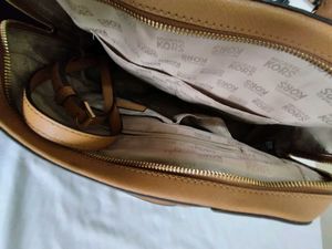 Michael Kors Studded Monogram Dome Satchel Bag