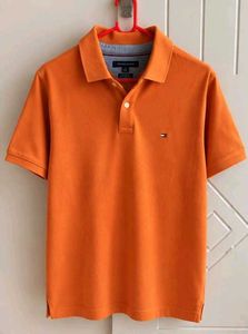 Tommy Hilfiger Orange Polo Shirt