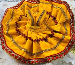 Laddu Gopal Velvet Fancy Dress Colours Yellow