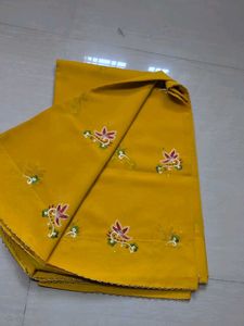 Elegant Yellow Saree with blouse