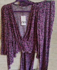 Brand Zara Pink Multicolor Floral Size S