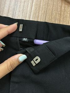 Black Formal Corporate Trouser Pants For Women