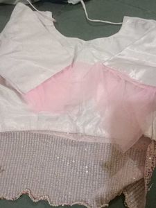 Elegant Pink Sequin Blouse
