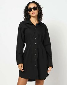 H&amp;M Black Shirt Dress