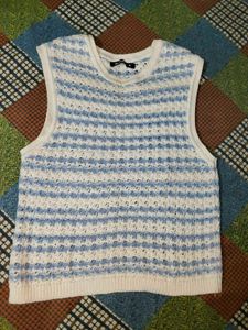 Striped Knit Vest