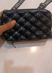 Chic Quilted Black Crossbody Bag