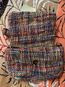 Textured Tweed Crossbody Bag