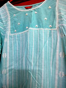 W SKY BLUE KURTA
