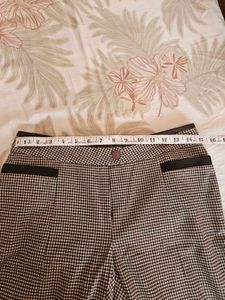 Imported Checked Woollen Trouser
