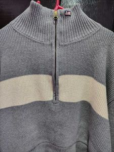 Ralph lauren Striped Quarter-Zip cropped Sweater
