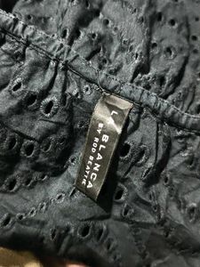 I. Chic Navy Broderie Anglaise Mini Dress