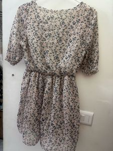 Chic Butterfly Print Mini Dress