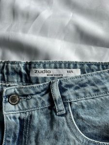 High-Waisted Blue Denim Shorts