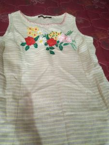 Floral Embroidered Sleeveless Top