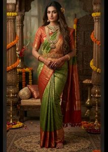 Green Semi Kanchi Pattu Saree
