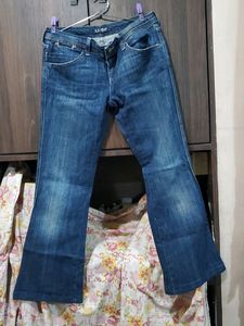 Armani Jeans Wide Leg, Dark Blue Color