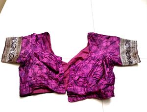 Pashmina Silk Saree With Custom Made Blouse