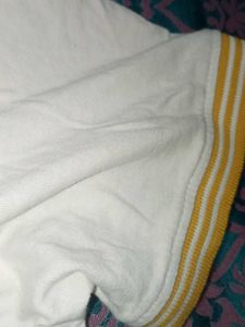 Classic White &amp; Yellow Striped T-Shirt