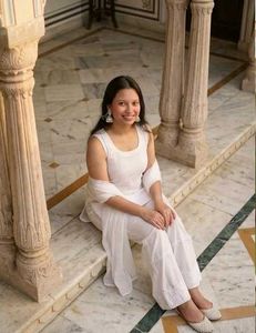 🎀White Chikankari Kurta(CUSTOMIZABLE)