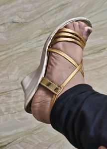 Women Golden Heels