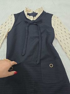 dark navy blue chic and Cute Dress bust 34